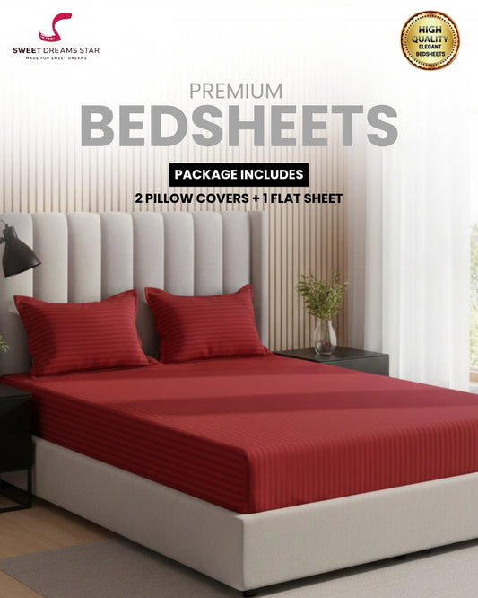 Bedsheet with 2 Pillow Covers