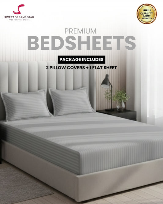 Bedsheet with 2 Pillow Covers