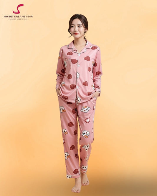 😍Ladies Cute Pajama Set Suit😍