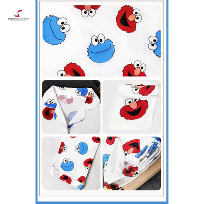 Cartoon Character Print Full-Length Pyjama Set