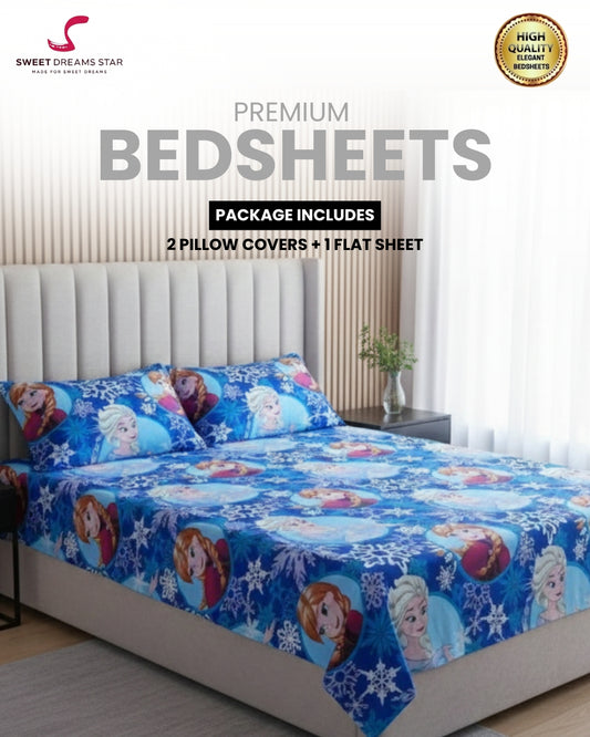 Bedsheet with 2 Pillow Covers