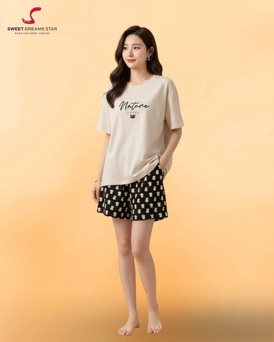 Ladies Cute Pajama Set Suit