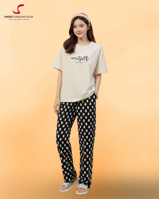 Ladies Cute Pajama Set Suit