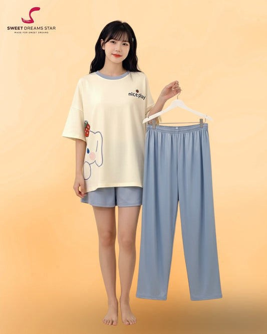 Ladies Cute Pajama Set Suit