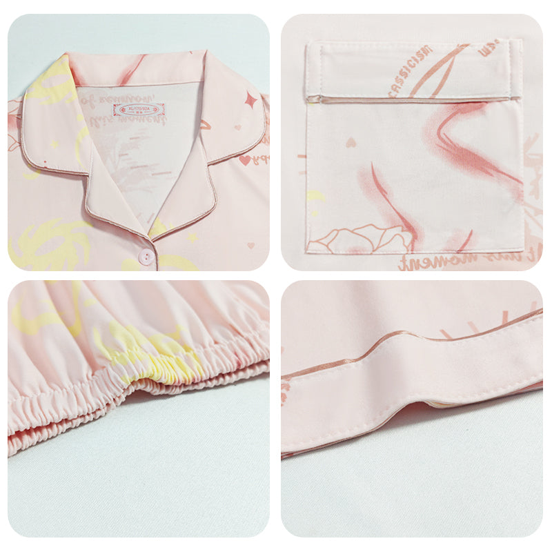 Women's Romantic Floral Ribbon Pajama Set | Ultimate Comfort Wear |  FREE SHIPPING