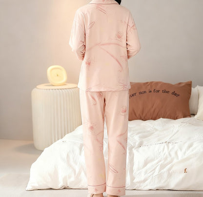 Women's Romantic Floral Ribbon Pajama Set | Ultimate Comfort Wear |  FREE SHIPPING
