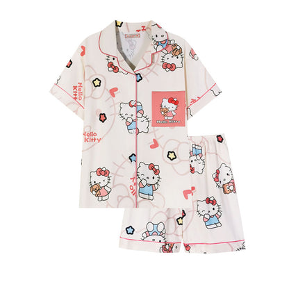 Women's Hello Kitty & Friends Short Sleeve Pajama Set | Ultimate Comfort Wear | FREE SHIPPING