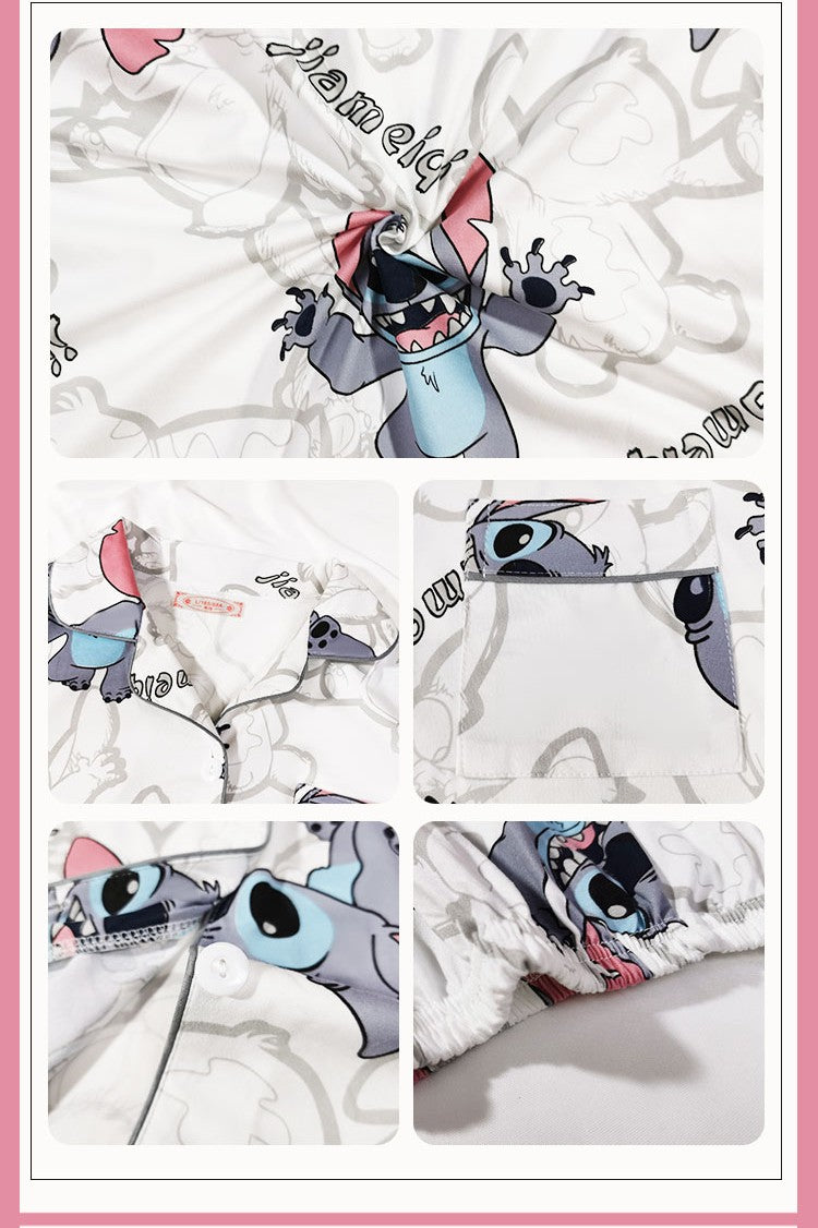 Women's Stitch Character Short Sleeve Pajama Set | Ultimate Comfort Wear | FREE SHIPPING