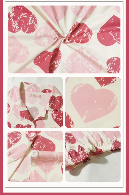 Women's Sweetheart Print Pajama Set | Ultimate Comfort Wear-FREE SHIPPING