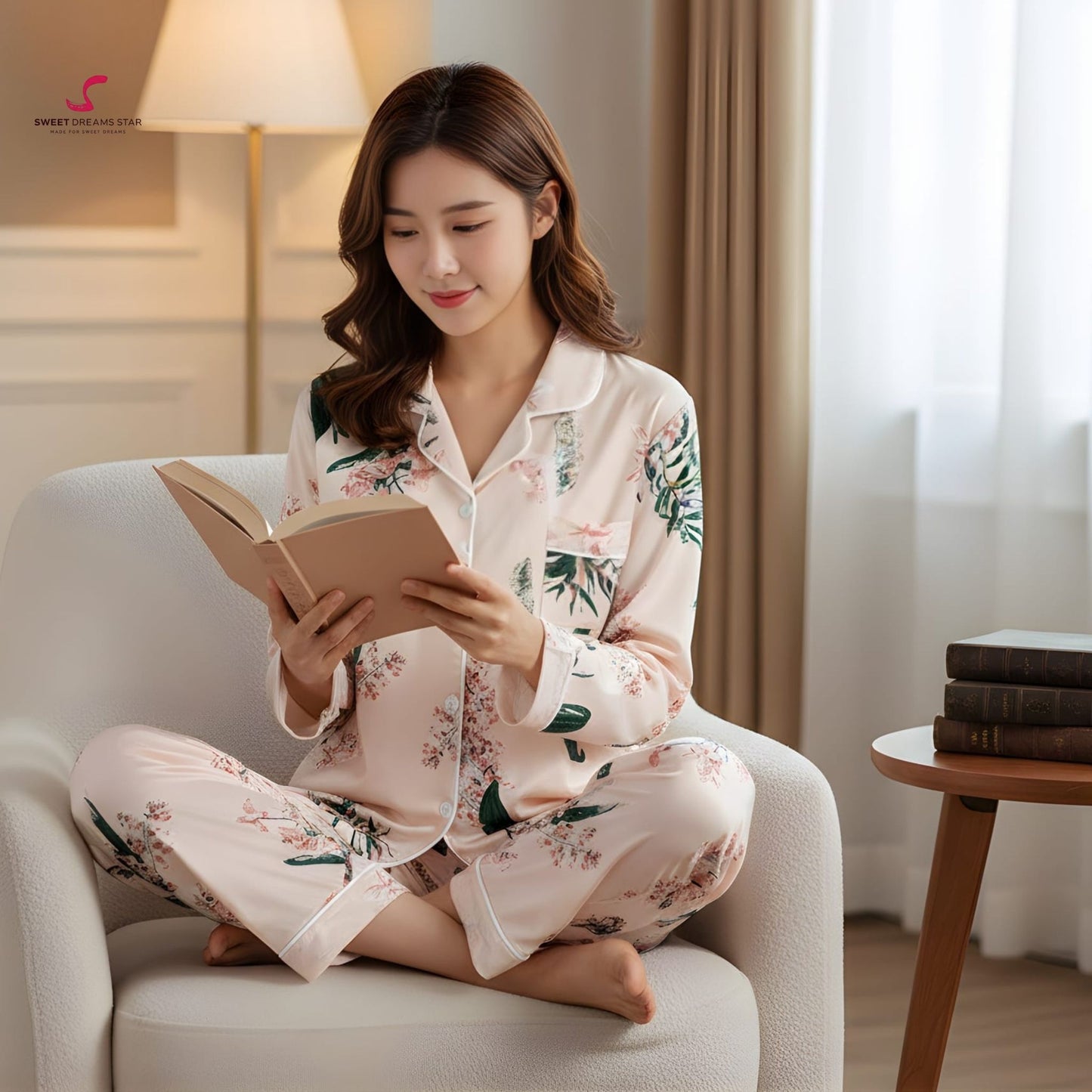 Floral Botanical Print Pyjama Set