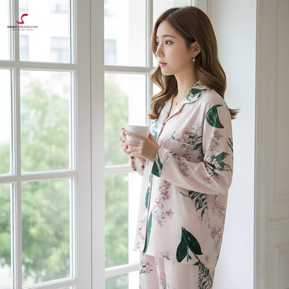 Floral Botanical Print Pyjama Set