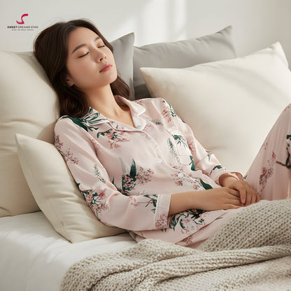 Floral Botanical Print Pyjama Set