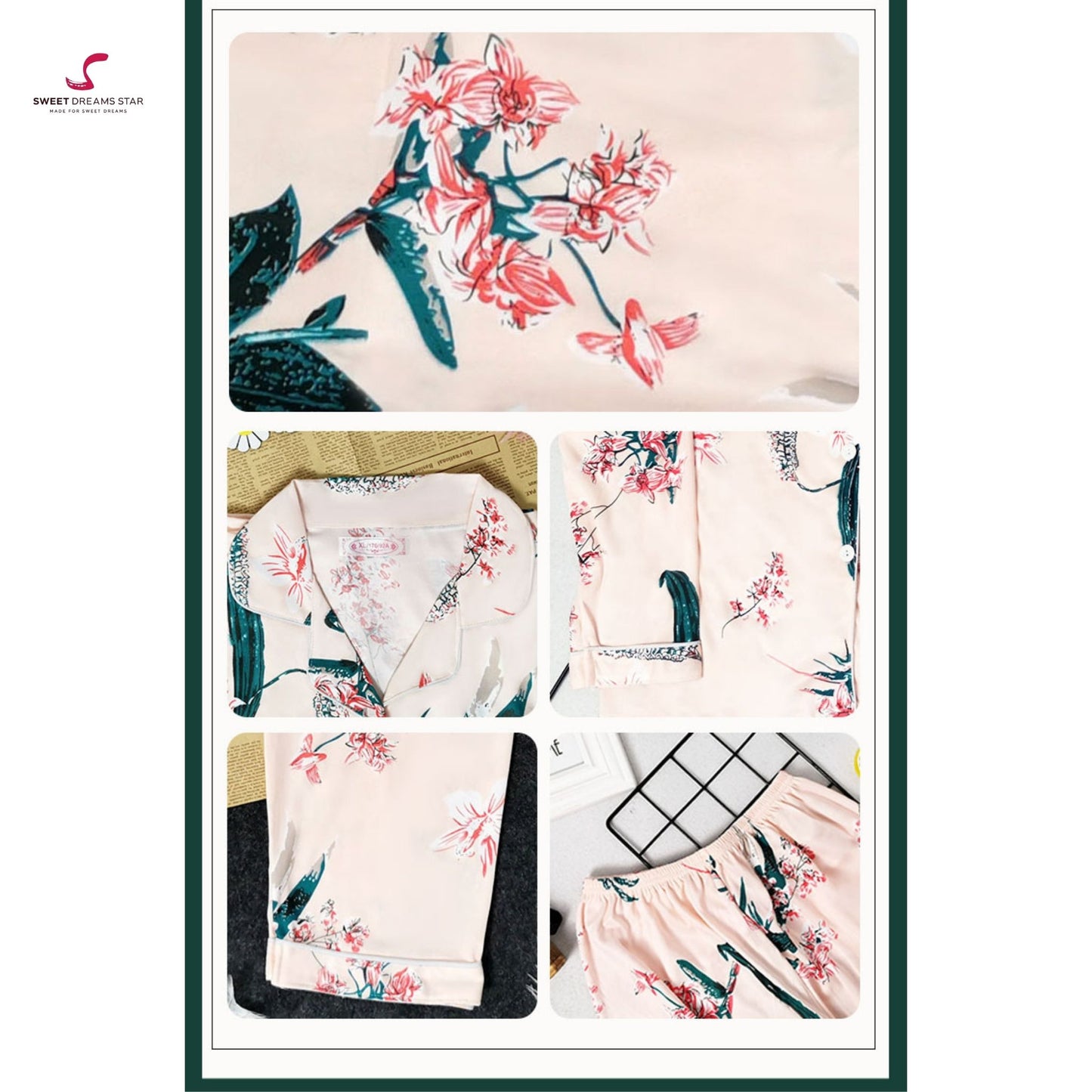 Floral Botanical Print Pyjama Set