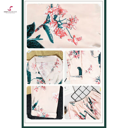 Floral Botanical Print Pyjama Set