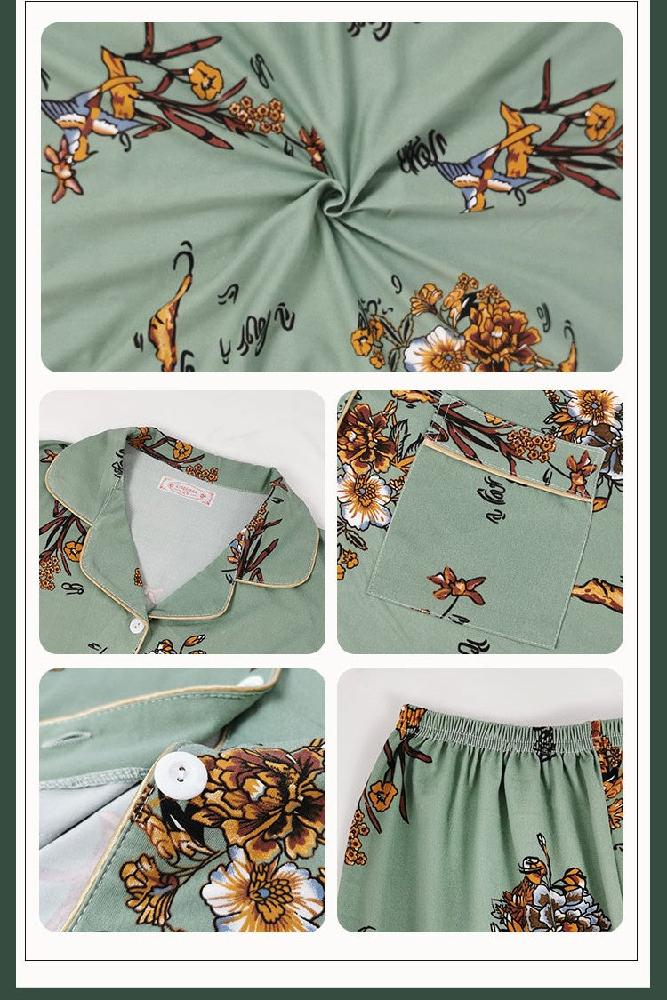 Women's Enchanted Garden Floral Pajama Set | Ultimate Comfort Wear|FREE SHIPPING