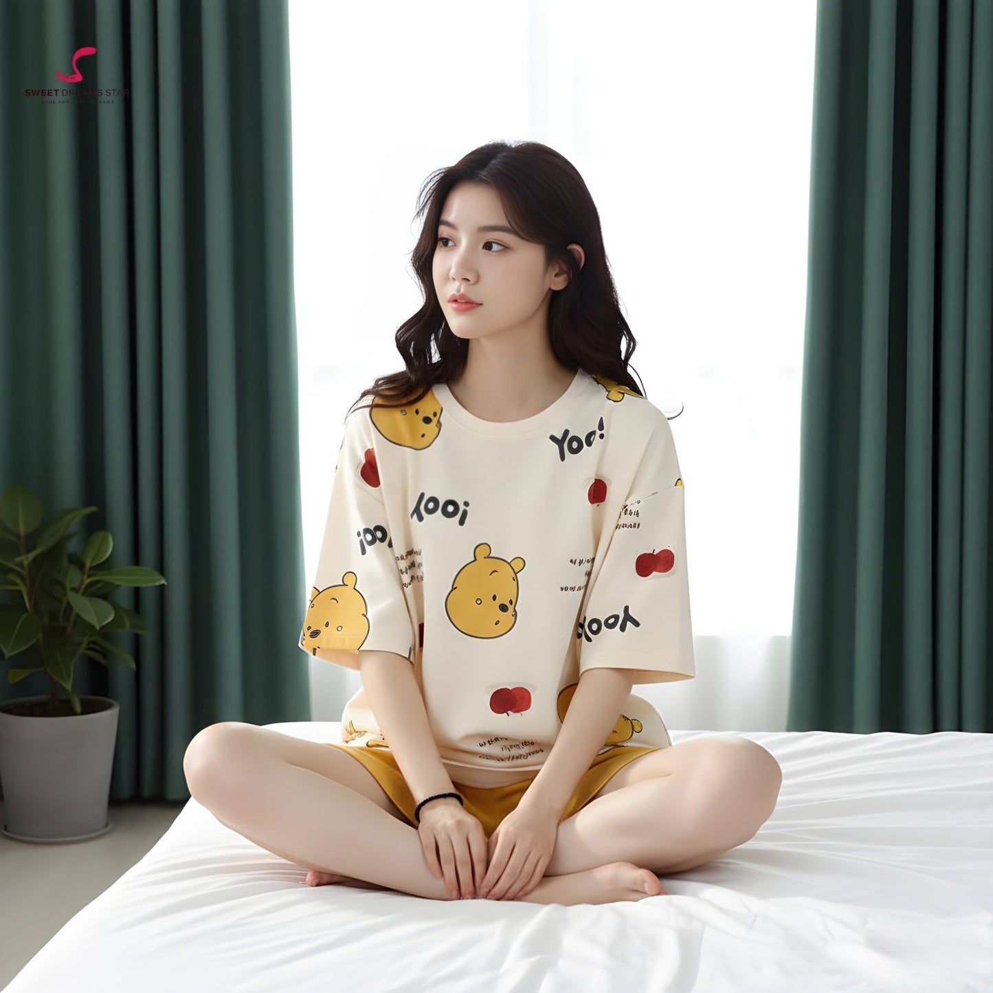 Winnie the Pooh Cherry Women’s Short Pyjama Set